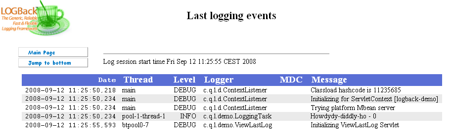 view logs